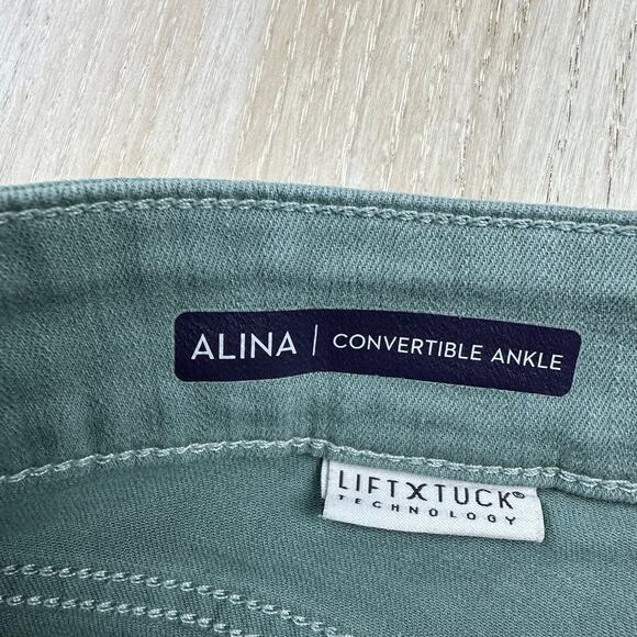 NYDJ Alina Convertible Ankle Mid Rise Straight Stretch Casual Everyday Jeans 8 - Picture 14 of 16